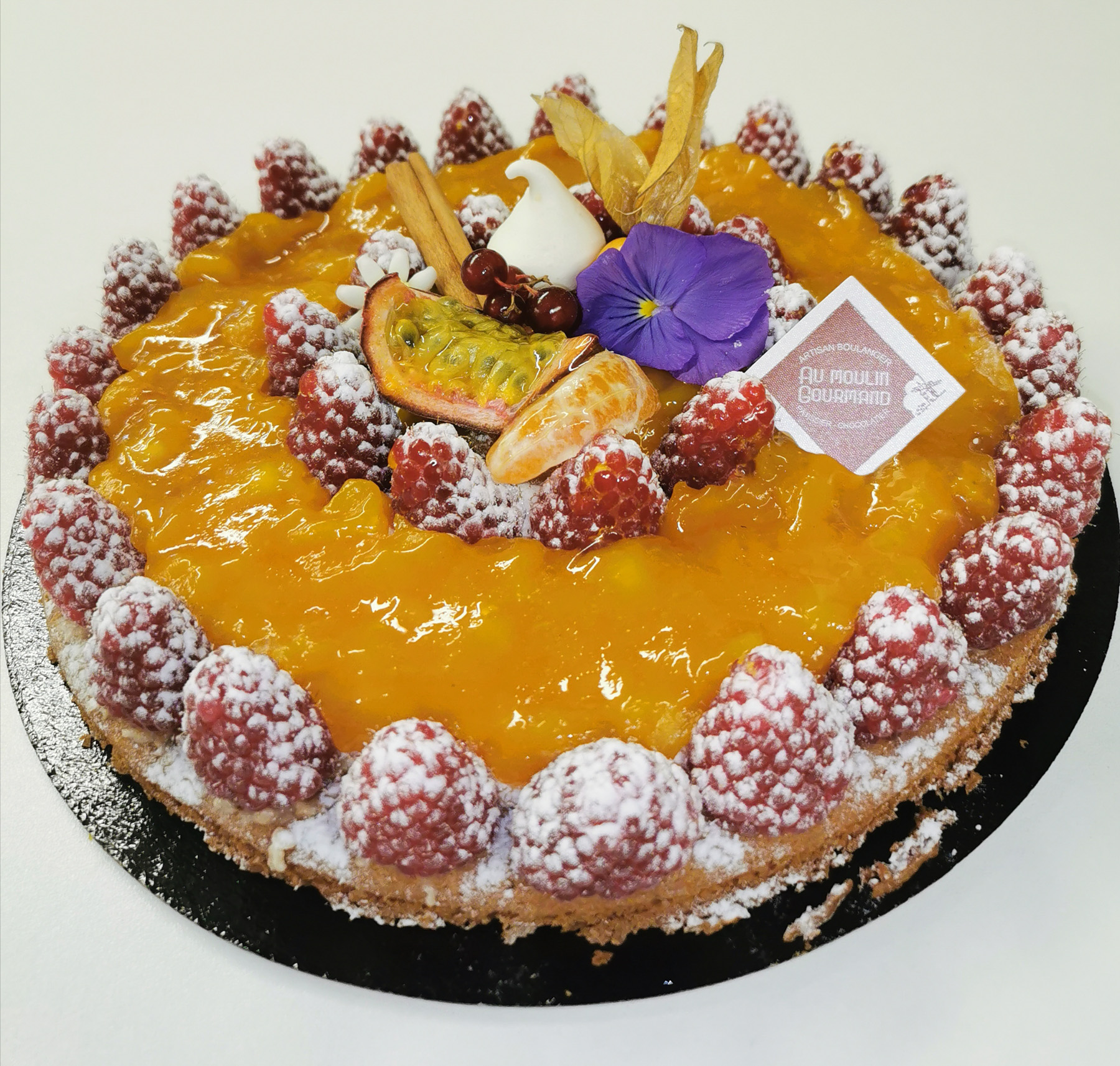 tarte mangue passion framboises