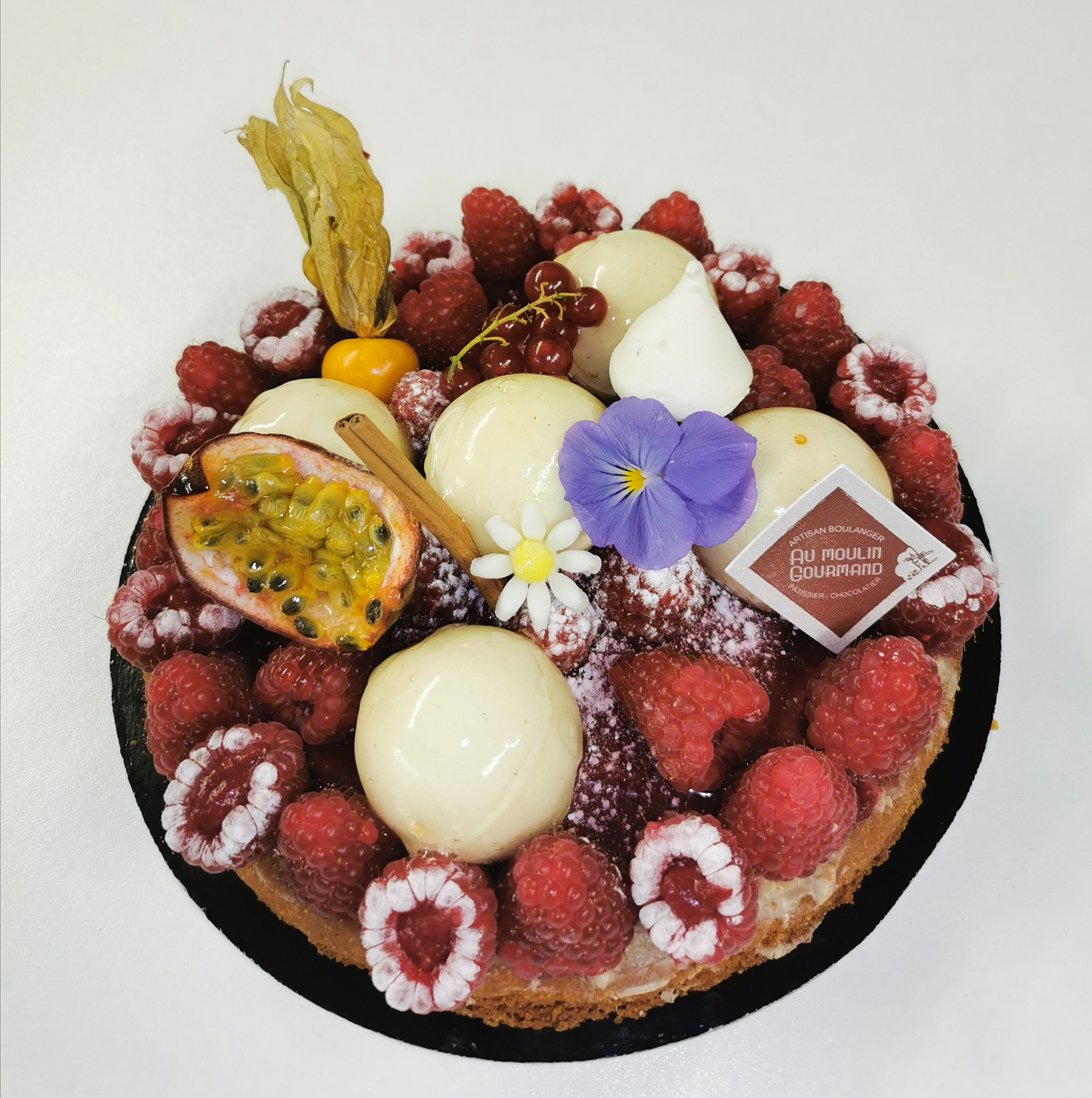 Tarte framboise chocolat blanc