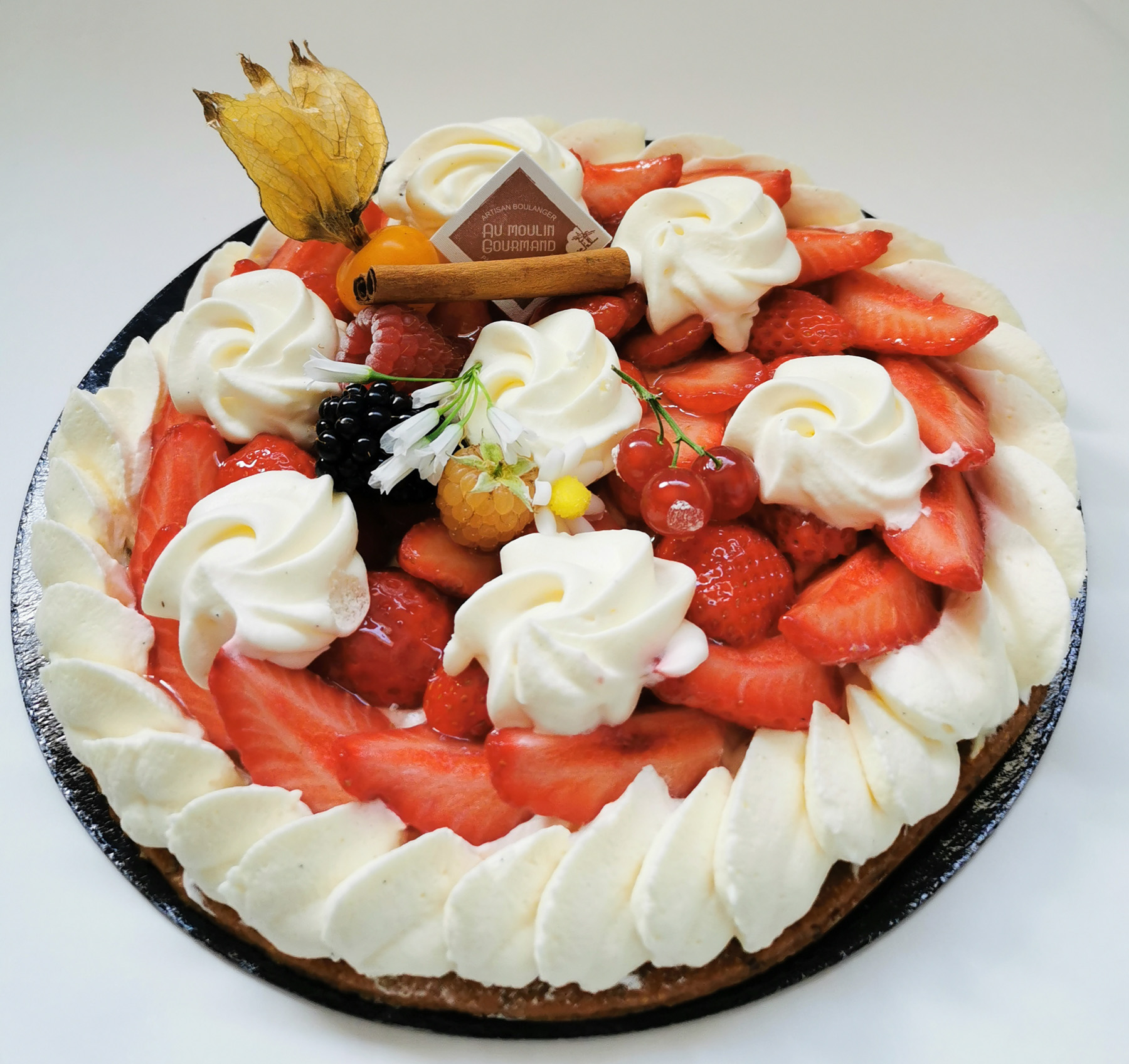 Tarte aux fraises chantilly