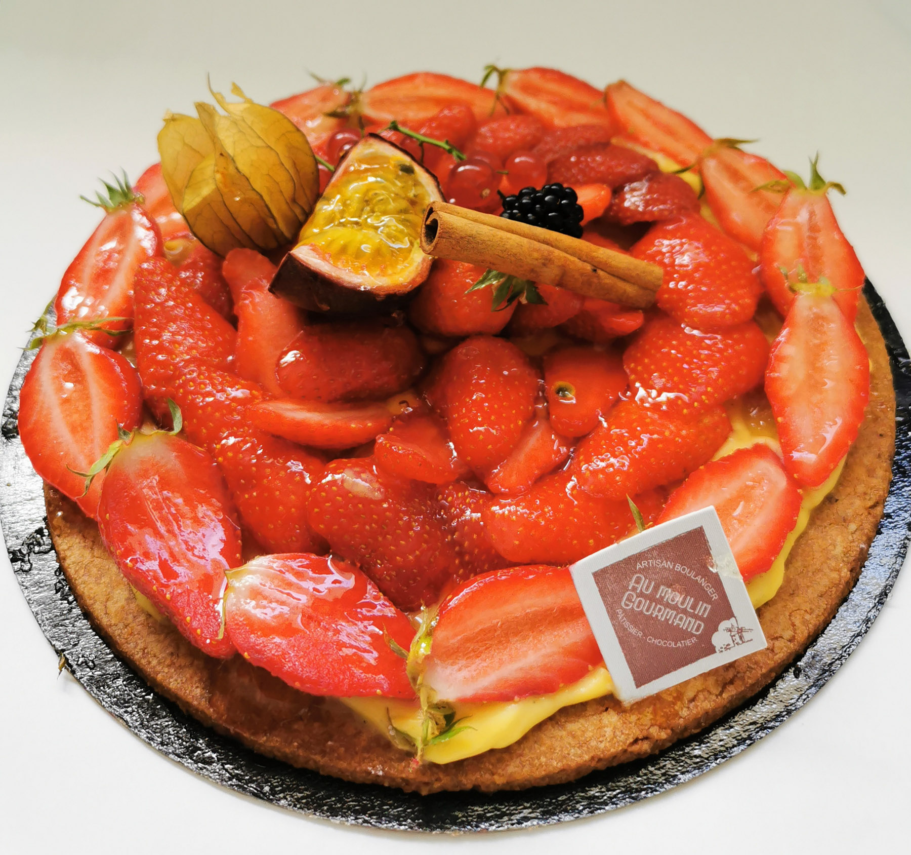 Tarte aux fraises pâtissière