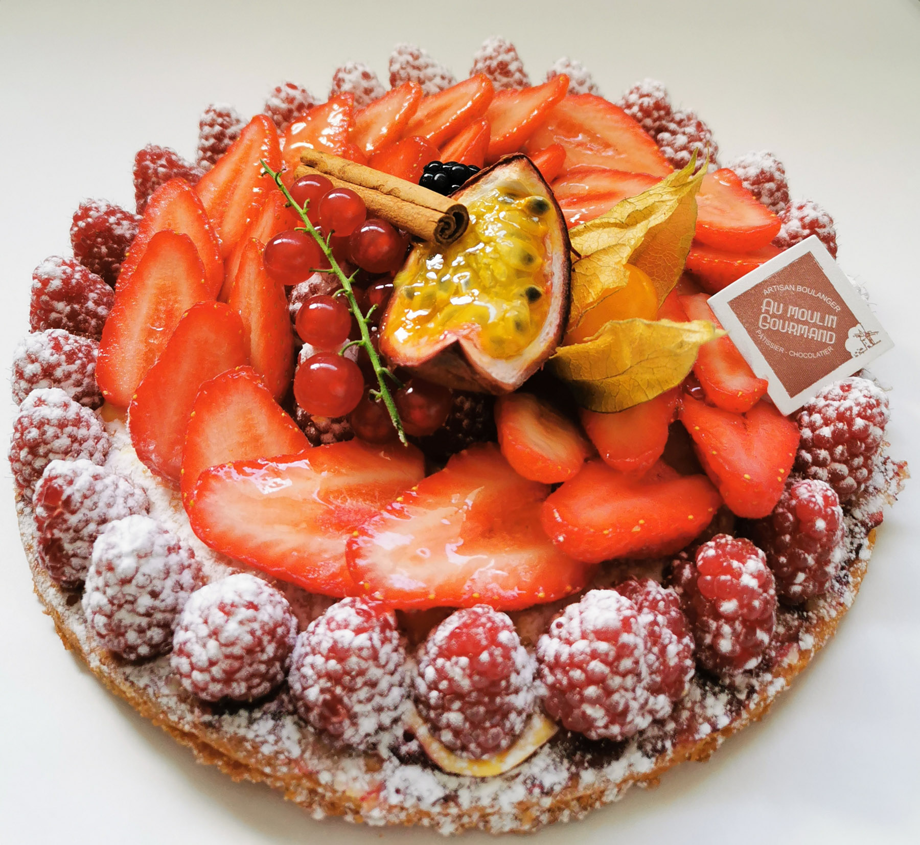 Tarte framboise fraises